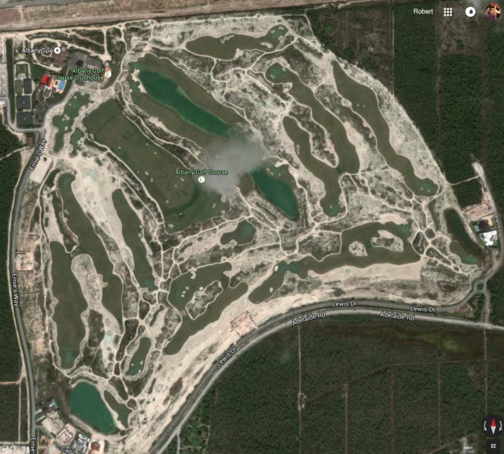 Albany Golf Course Satellite